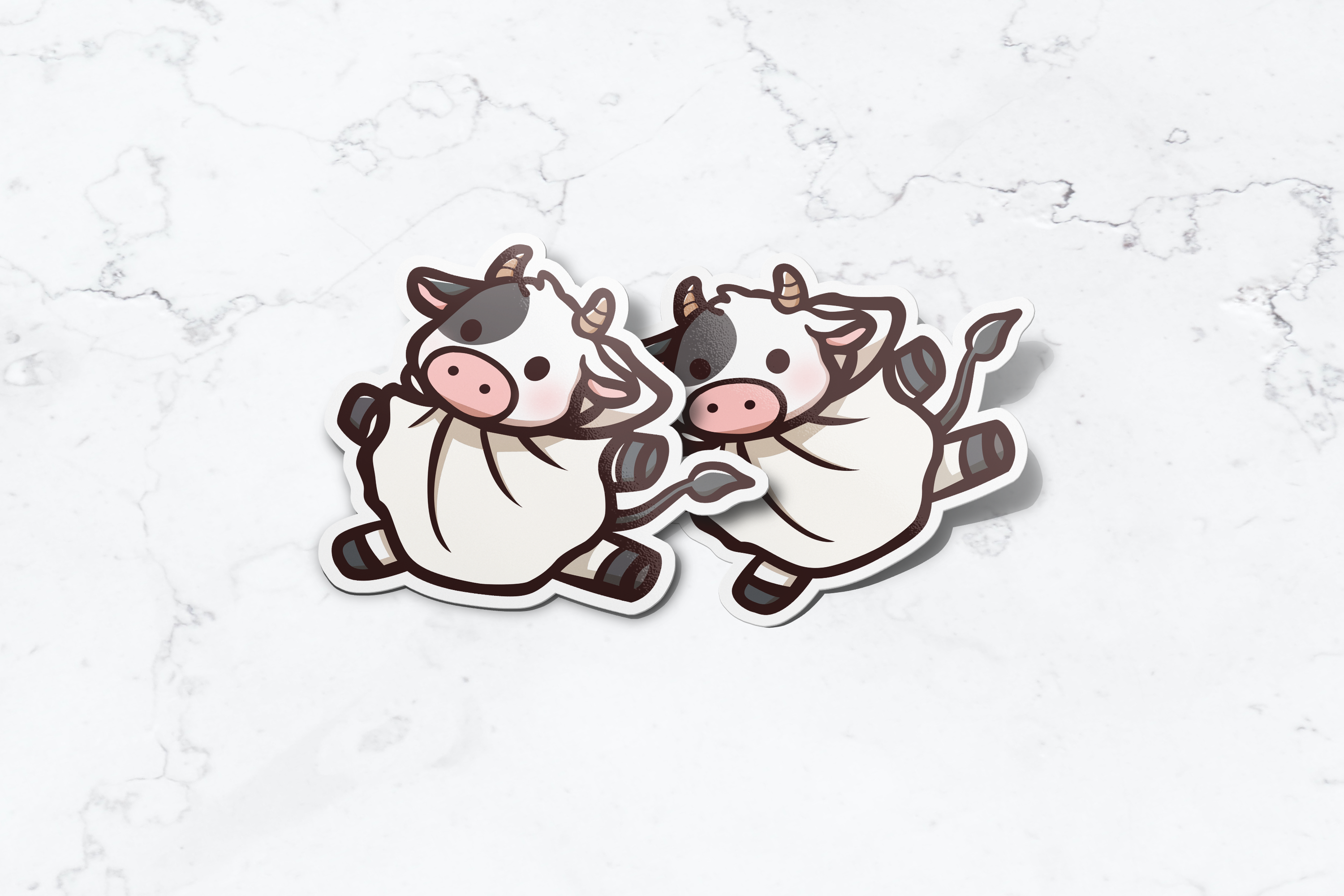 Dancing Cow Sticker