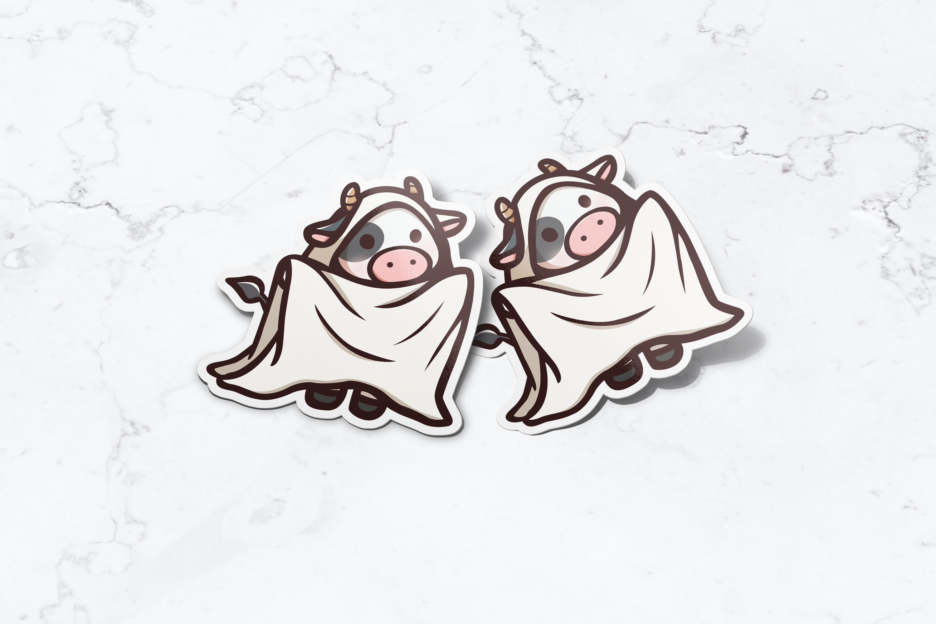 Ghost Cow Sticker