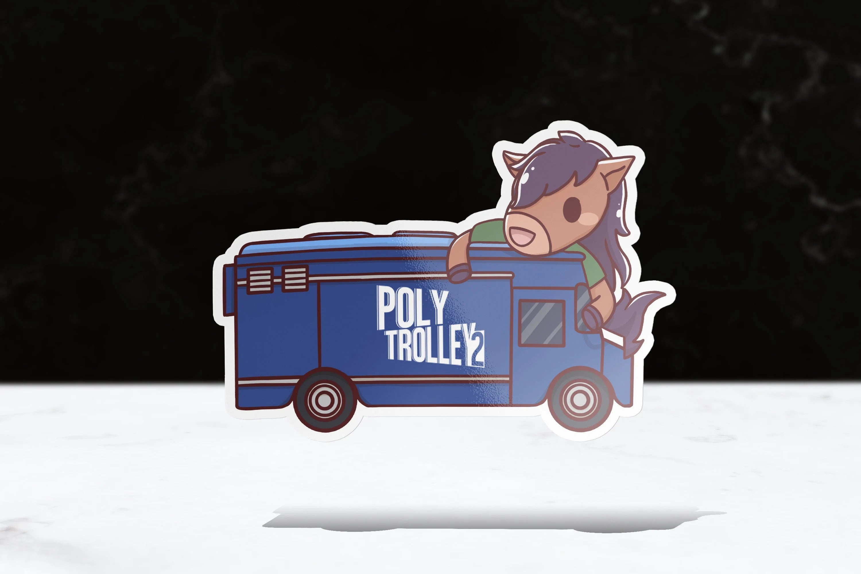 Poly Trolley Billy Sticker