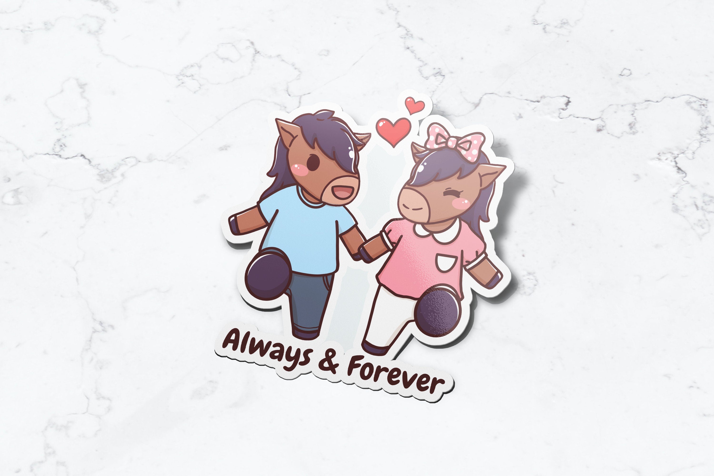 Billy & Bella (Always and Forever) Sticker