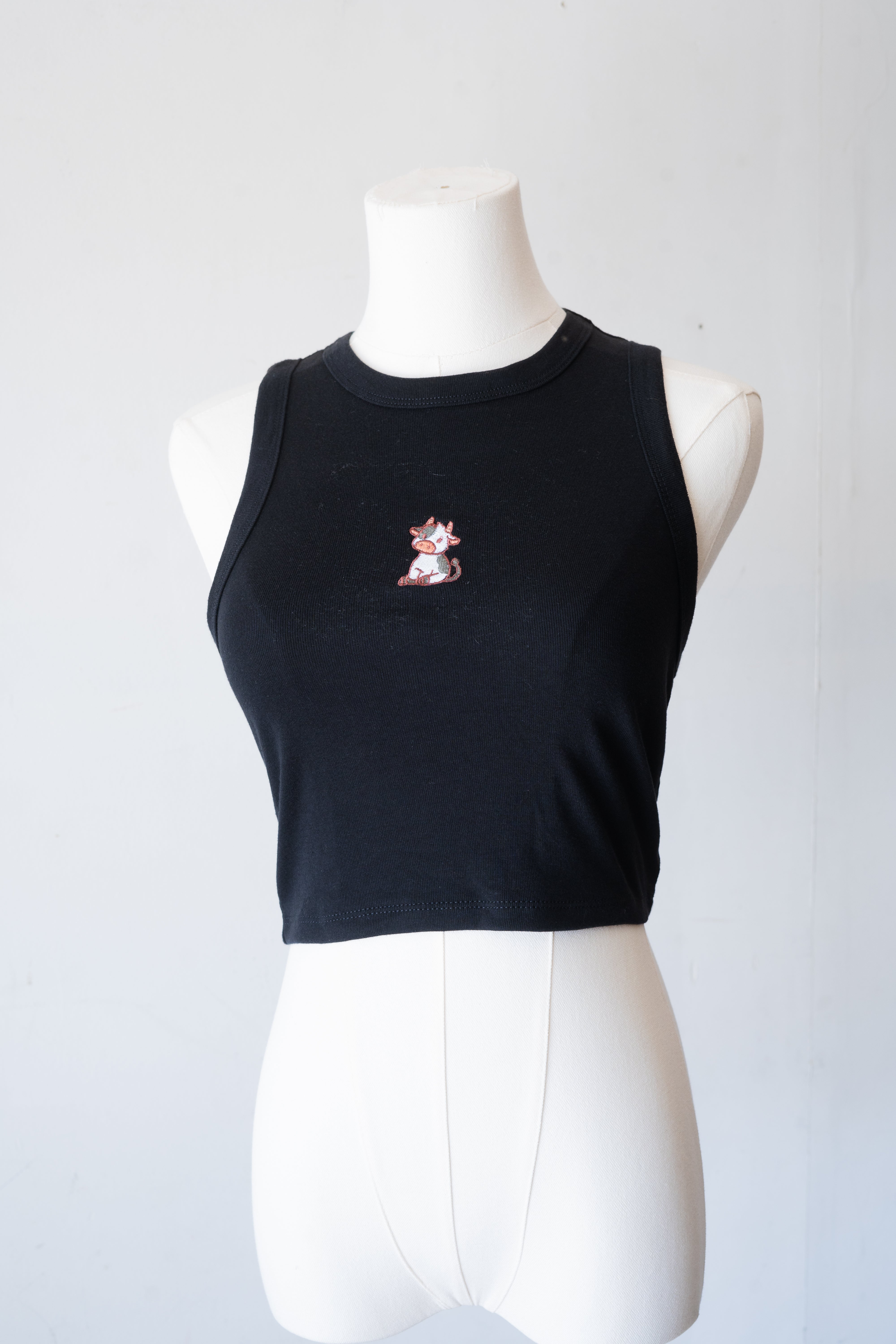 Cow Tank Top (Black)