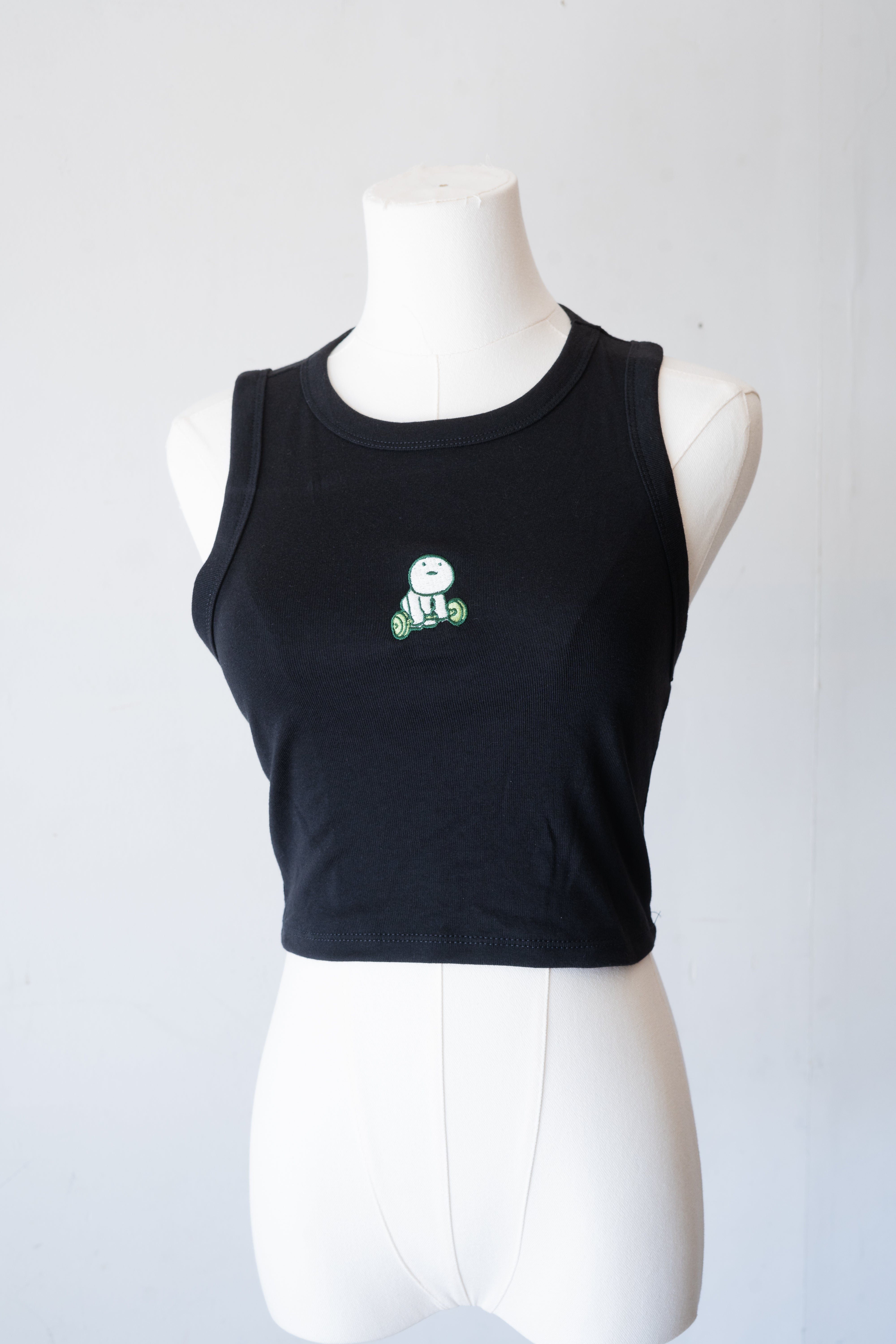 Weight-Lifting Smiski Tank Top (Black)