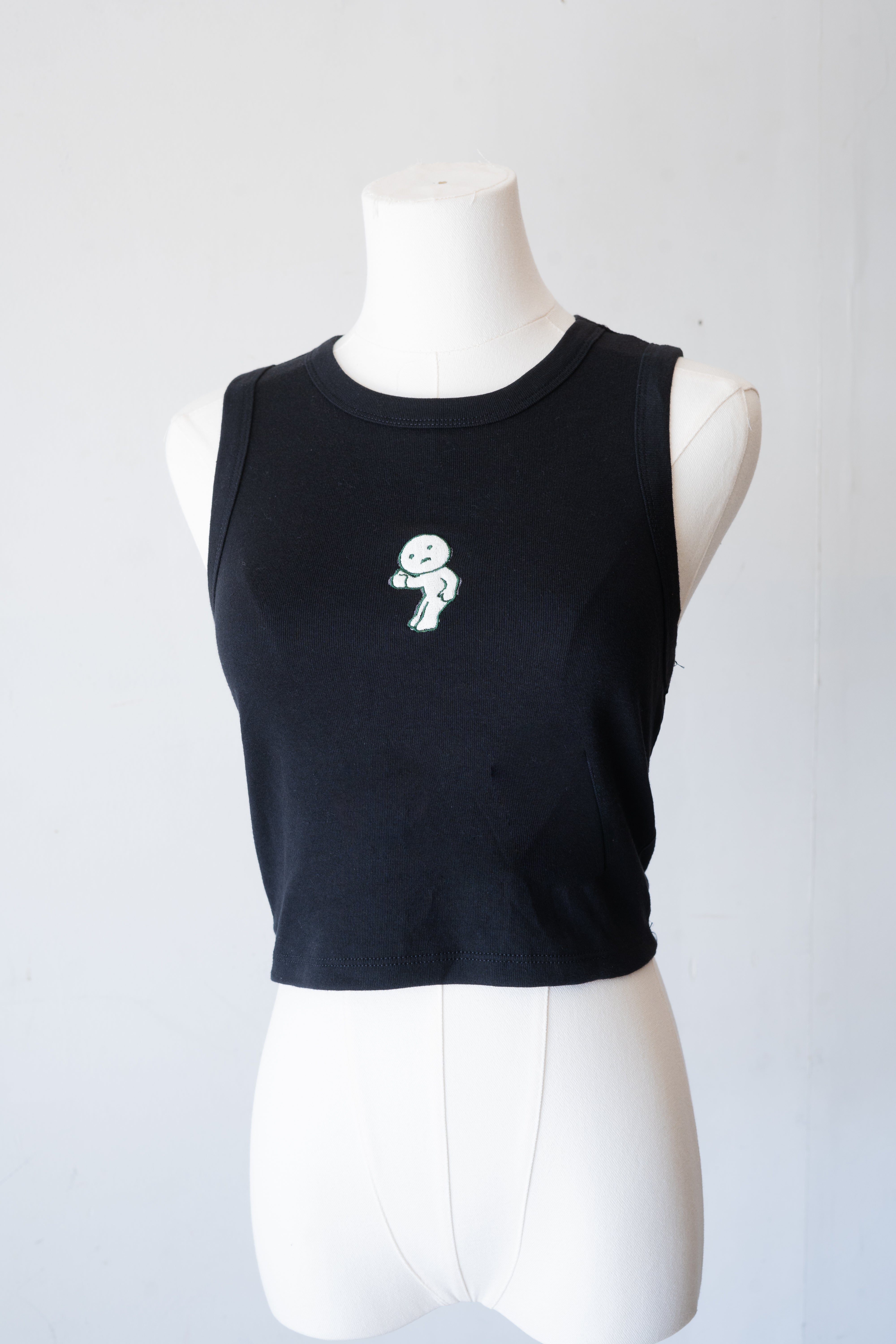 Thumbs-Up Smiski Tank Top (Black)